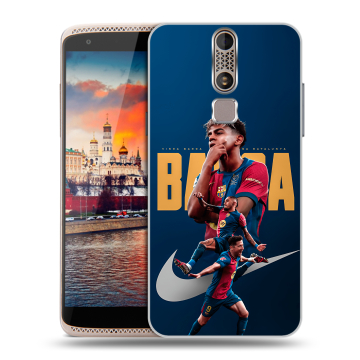 Пластиковый чехол на ZTE Axon Mini с принтом Барселона Barca Yamal Пластиковый чехол на ZTE Axon Mini с принтом Барселона Barca Yamal