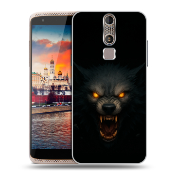 Пластиковый чехол на ZTE Axon Mini с принтом Волк