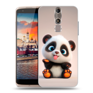 Пластиковый чехол на ZTE Axon Mini с принтом милая панда