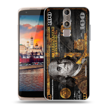 Пластиковый чехол на ZTE Axon Mini с принтом Доллар деньги