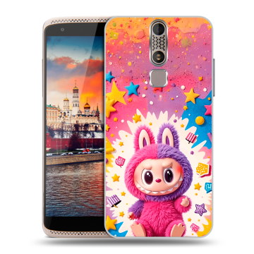 Пластиковый чехол на ZTE Axon Mini с принтом Labubu Лабубу Пластиковый чехол на ZTE Axon Mini с принтом Labubu Лабубу