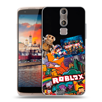 Пластиковый чехол на ZTE Axon Mini с принтом Roblox Роблокс Пластиковый чехол на ZTE Axon Mini с принтом Roblox Роблокс