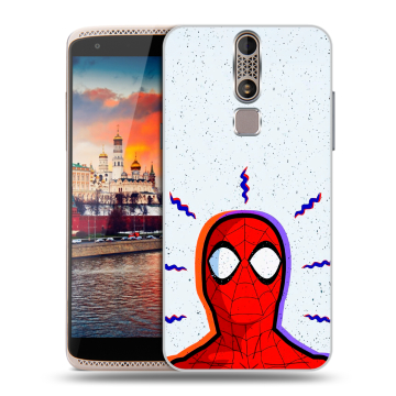 Пластиковый чехол на ZTE Axon Mini с принтом Spiderman Человек паук