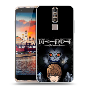 Пластиковый чехол на ZTE Axon Mini с принтом Death note Тетрадь смерти