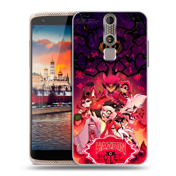 Пластиковый чехол на ZTE Axon Mini с принтом Hazbin Hotel Отель Хазбин Пластиковый чехол на ZTE Axon Mini с принтом Hazbin Hotel Отель Хазбин