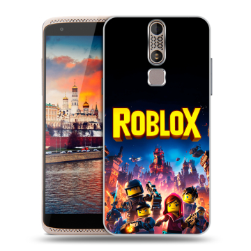 Пластиковый чехол на ZTE Axon Mini с принтом Roblox Роблокс