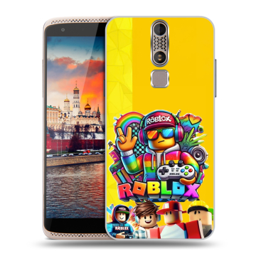 Пластиковый чехол на ZTE Axon Mini с принтом Roblox Роблокс Пластиковый чехол на ZTE Axon Mini с принтом Roblox Роблокс