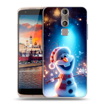Пластиковый чехол на ZTE Axon Mini с принтом Новый год