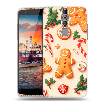 Пластиковый чехол на ZTE Axon Mini с принтом Новый год