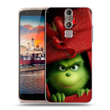Пластиковый чехол на ZTE Axon Mini с принтом Новый год