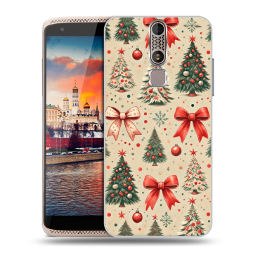 Пластиковый чехол на ZTE Axon Mini с принтом Новый год