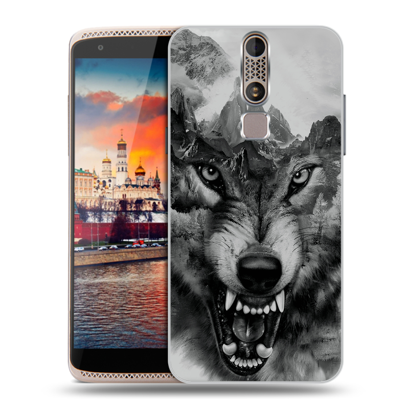 Пластиковый чехол на ZTE Axon Mini с принтом Волк Пластиковый чехол на ZTE Axon Mini с принтом Волк