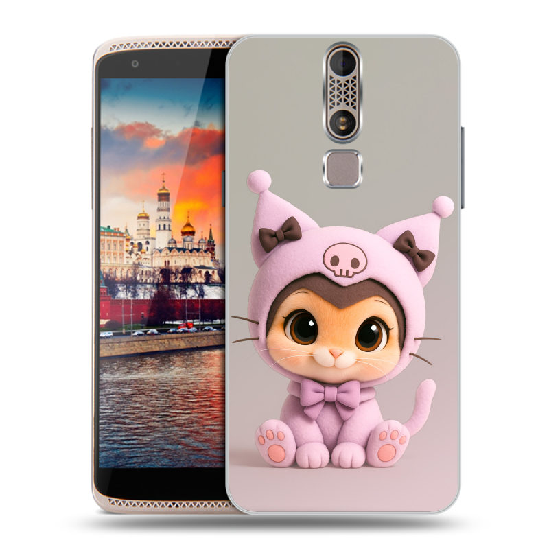 Пластиковый чехол на ZTE Axon Mini с принтом Куроми Kuromi Пластиковый чехол на ZTE Axon Mini с принтом Куроми Kuromi