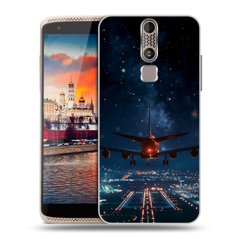 Пластиковый чехол на ZTE Axon Mini с принтом самолет Пластиковый чехол на ZTE Axon Mini с принтом самолет