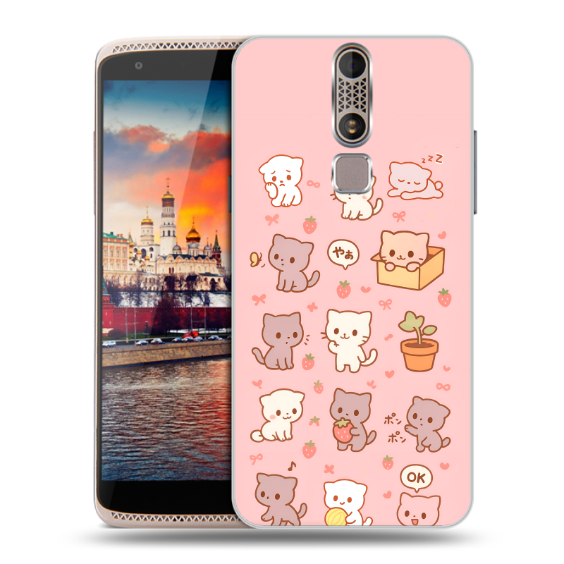 Пластиковый чехол на ZTE Axon Mini с принтом Hello Kitty Хелоу Кити Пластиковый чехол на ZTE Axon Mini с принтом Hello Kitty Хелоу Кити