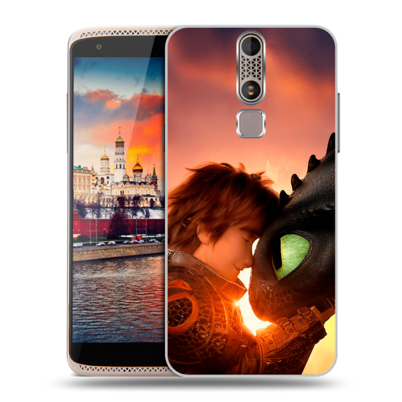 Пластиковый чехол на ZTE Axon Mini с принтом Как приручить дракона Пластиковый чехол на ZTE Axon Mini с принтом Как приручить дракона