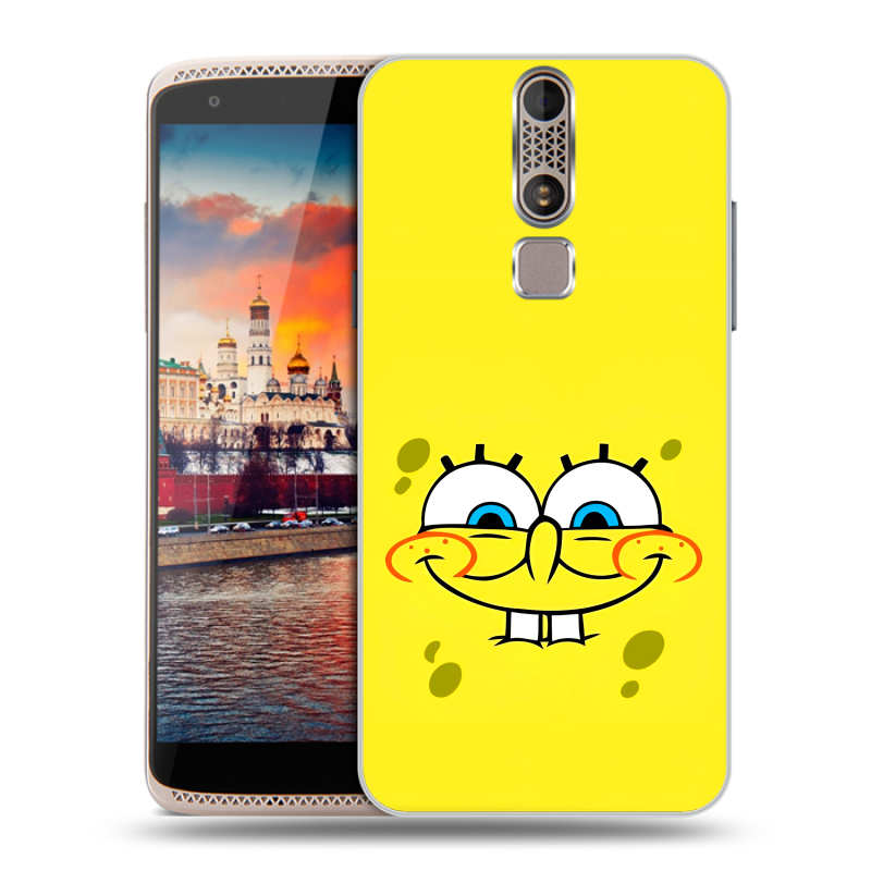 Пластиковый чехол на ZTE Axon Mini с принтом спанчбоб спанч боб Пластиковый чехол на ZTE Axon Mini с принтом спанчбоб спанч боб