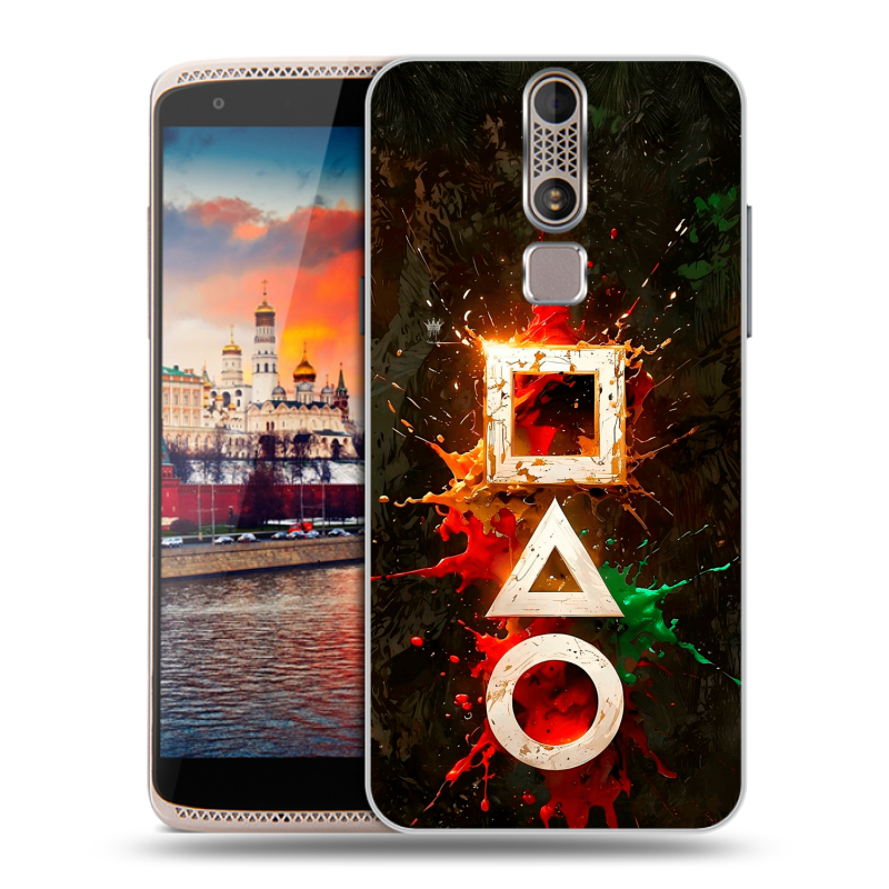 Пластиковый чехол на ZTE Axon Mini с принтом Squid Game Игра кальмара Пластиковый чехол на ZTE Axon Mini с принтом Squid Game Игра кальмара