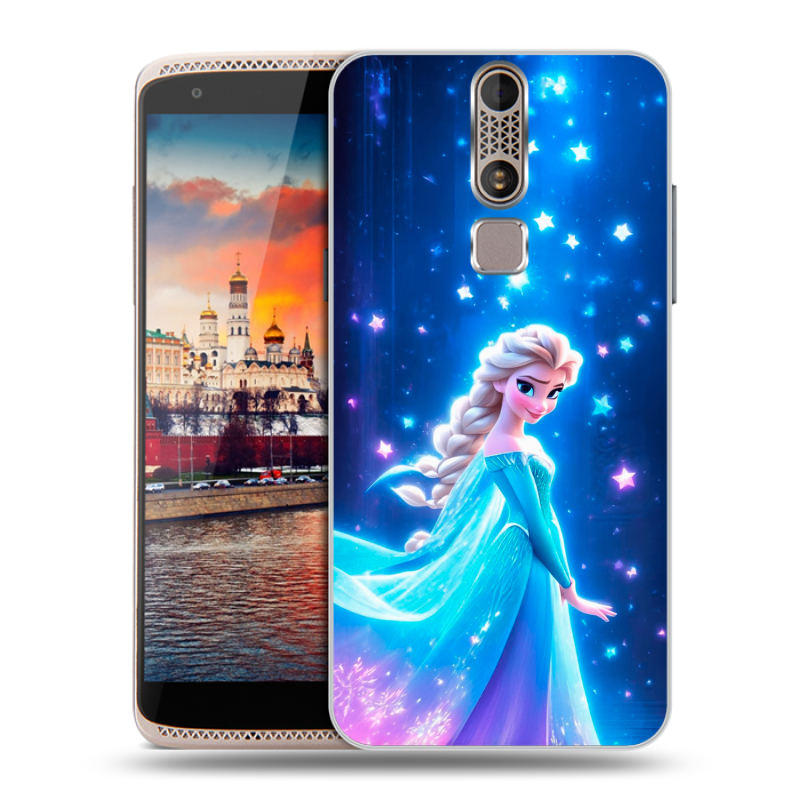 Пластиковый чехол на ZTE Axon Mini с принтом Холодное сердце Frozen Пластиковый чехол на ZTE Axon Mini с принтом Холодное сердце Frozen