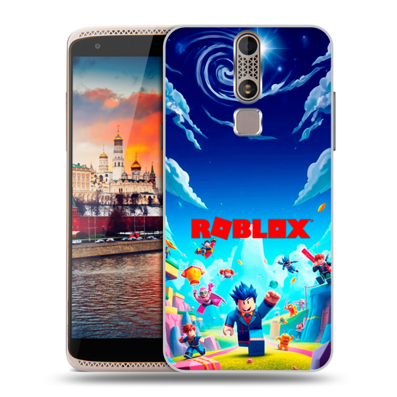 Пластиковый чехол на ZTE Axon Mini с принтом Roblox Роблокс Пластиковый чехол на ZTE Axon Mini с принтом Roblox Роблокс