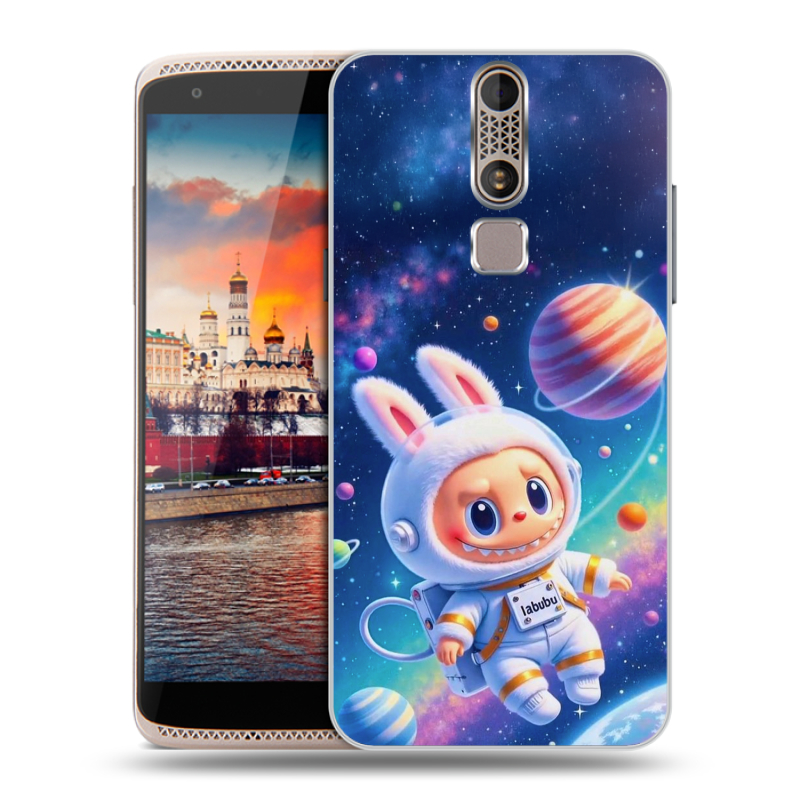 Пластиковый чехол на ZTE Axon Mini с принтом Labubu Лабубу Пластиковый чехол на ZTE Axon Mini с принтом Labubu Лабубу