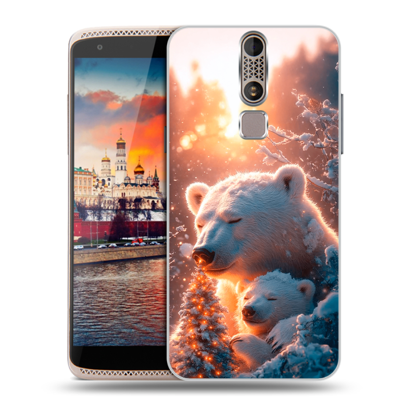 Пластиковый чехол на ZTE Axon Mini с принтом Новый год Пластиковый чехол на ZTE Axon Mini с принтом Новый год