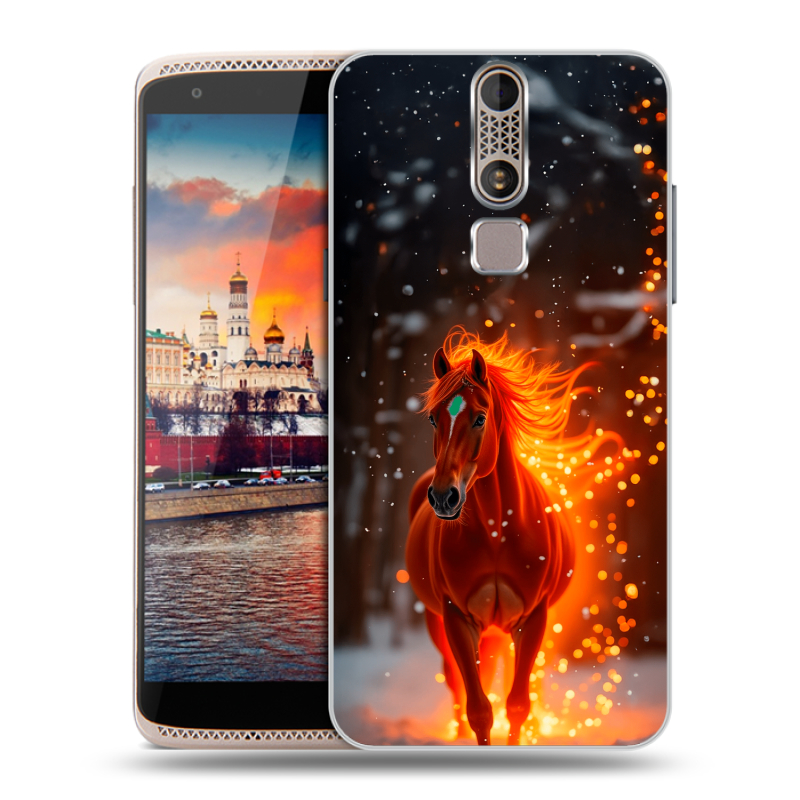 Пластиковый чехол на ZTE Axon Mini с принтом Новый год Пластиковый чехол на ZTE Axon Mini с принтом Новый год