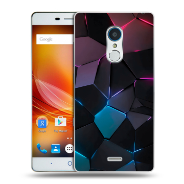 Силиконовый чехол на ZTE Blade X9 с принтом Геометрия неона Силиконовый чехол на ZTE Blade X9 с принтом Геометрия неона
