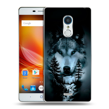 Силиконовый чехол на ZTE Blade X9 с принтом Лесной волк Силиконовый чехол на ZTE Blade X9 с принтом Лесной волк