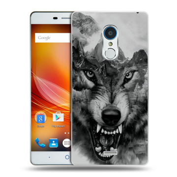 Силиконовый чехол на ZTE Blade X9 с принтом Волк Силиконовый чехол на ZTE Blade X9 с принтом Волк