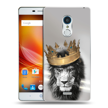 Силиконовый чехол на ZTE Blade X9 с принтом Лев с короной Силиконовый чехол на ZTE Blade X9 с принтом Лев с короной