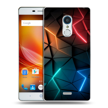 Силиконовый чехол на ZTE Blade X9 с принтом Абстракция неон Силиконовый чехол на ZTE Blade X9 с принтом Абстракция неон