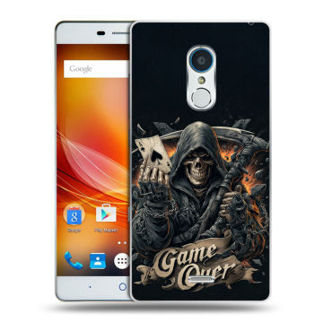 Силиконовый чехол на ZTE Blade X9 с принтом Скелет карты Силиконовый чехол на ZTE Blade X9 с принтом Скелет карты