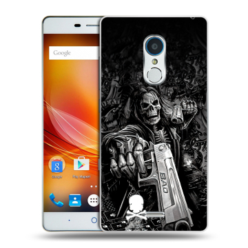 Силиконовый чехол на ZTE Blade X9 с принтом Скелет Силиконовый чехол на ZTE Blade X9 с принтом Скелет