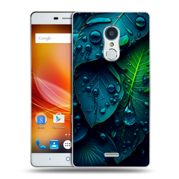 Силиконовый чехол на ZTE Blade X9 с принтом Листья Силиконовый чехол на ZTE Blade X9 с принтом Листья