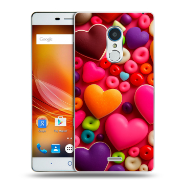 Силиконовый чехол на ZTE Blade X9 с принтом Сердечки Силиконовый чехол на ZTE Blade X9 с принтом Сердечки