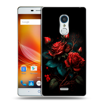 Силиконовый чехол на ZTE Blade X9 с принтом Розы красные Силиконовый чехол на ZTE Blade X9 с принтом Розы красные