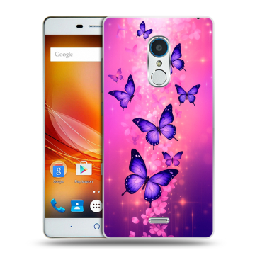 Силиконовый чехол на ZTE Blade X9 с принтом Бабочки Силиконовый чехол на ZTE Blade X9 с принтом Бабочки
