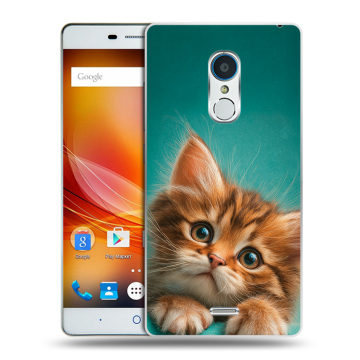 Силиконовый чехол на ZTE Blade X9 с принтом котенок Силиконовый чехол на ZTE Blade X9 с принтом котенок