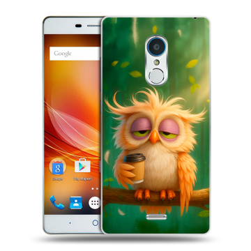 Силиконовый чехол на ZTE Blade X9 с принтом сова Силиконовый чехол на ZTE Blade X9 с принтом сова
