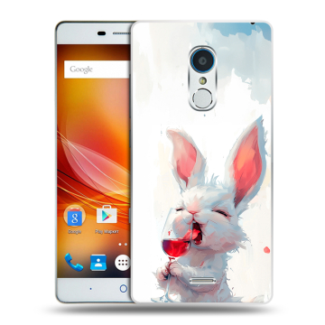Силиконовый чехол на ZTE Blade X9 с принтом кролик зайчик Силиконовый чехол на ZTE Blade X9 с принтом кролик зайчик