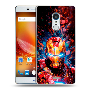 Силиконовый чехол на ZTE Blade X9 с принтом Железный человек Ironman Силиконовый чехол на ZTE Blade X9 с принтом Железный человек Ironman