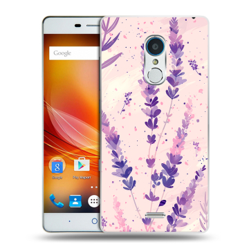 Силиконовый чехол на ZTE Blade X9 с принтом цветы лаванда Силиконовый чехол на ZTE Blade X9 с принтом цветы лаванда