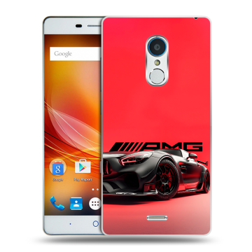 Силиконовый чехол на ZTE Blade X9 с принтом Мерседес Mercedes AMG