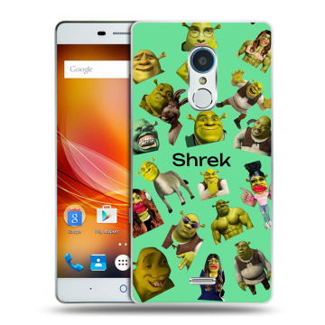 Силиконовый чехол на ZTE Blade X9 с принтом Шрек Shrek