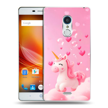 Силиконовый чехол на ZTE Blade X9 с принтом Единорог Силиконовый чехол на ZTE Blade X9 с принтом Единорог