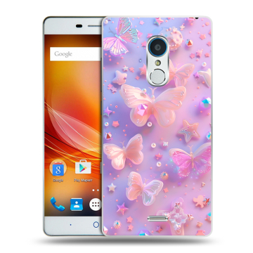Силиконовый чехол на ZTE Blade X9 с принтом Бабочки Силиконовый чехол на ZTE Blade X9 с принтом Бабочки
