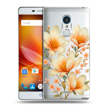 Силиконовый чехол на ZTE Blade X9 с принтом Цветы