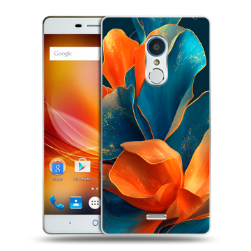 Силиконовый чехол на ZTE Blade X9 с принтом Цветы