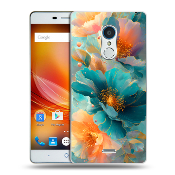 Силиконовый чехол на ZTE Blade X9 с принтом Цветы